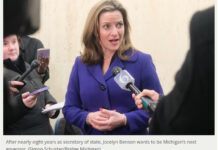 Jocelyn Benson’s record: Election fights, faster DMV visits, transparency flop