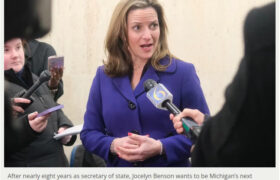 Jocelyn Benson’s record: Election fights, faster DMV visits, transparency flop