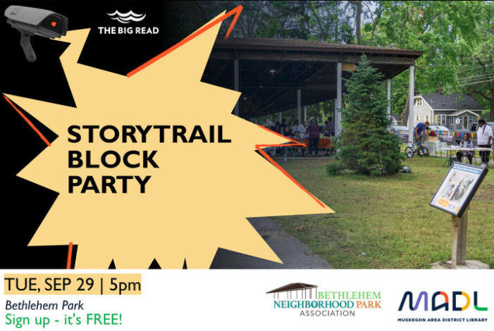 StoryTrail Block Party brings reading fun to Muskegon Heights