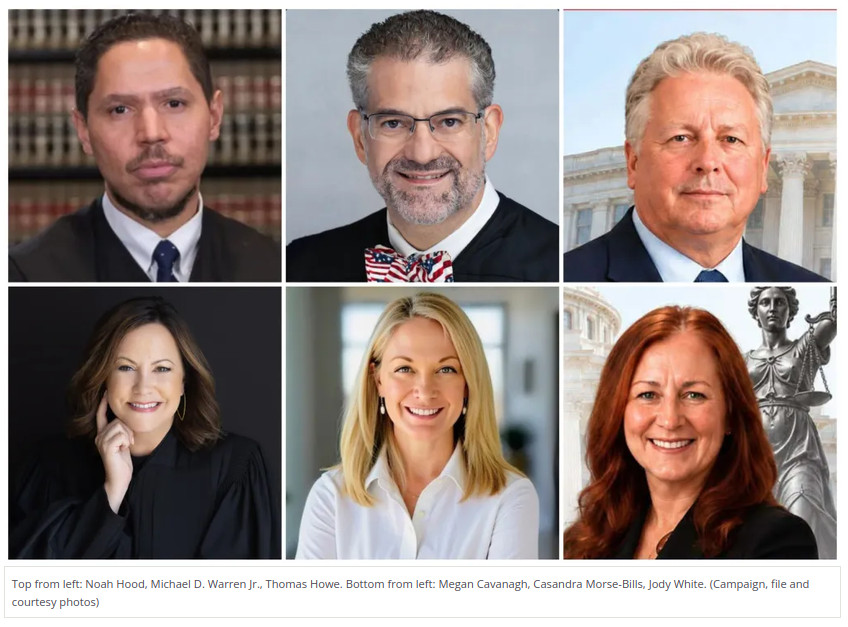 Who’s running for Michigan Supreme Court? 6 candidates compete for 2 seats