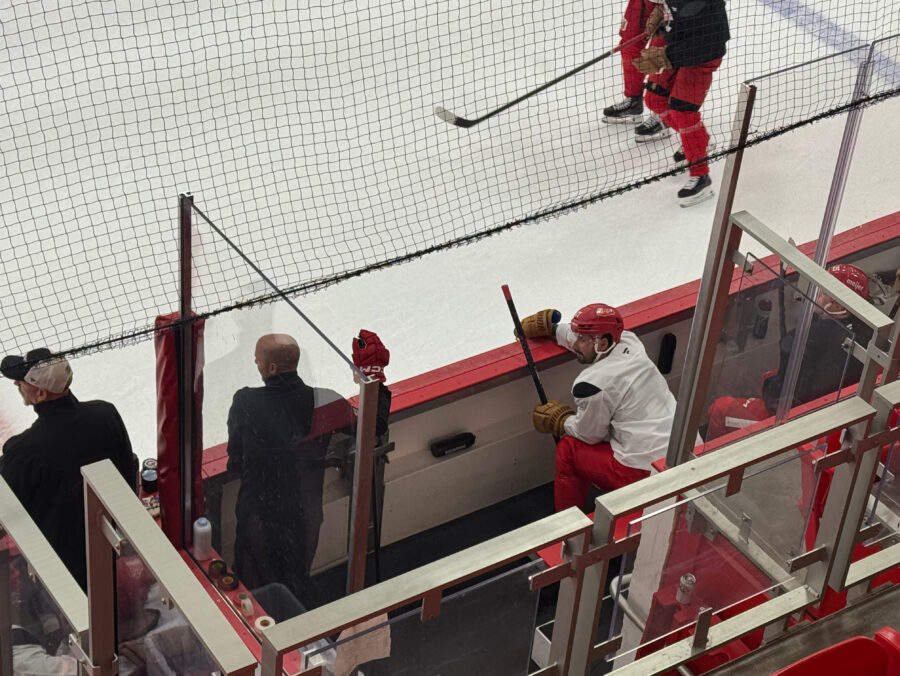 Dylan Larkin out for Detroit Red Wings opener. But will he be introduced?