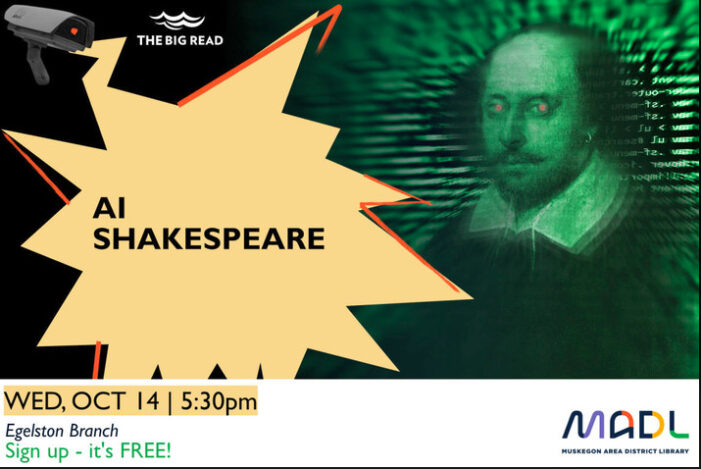 Create Shakespeare-inspired work with AI at the Egelston Township library