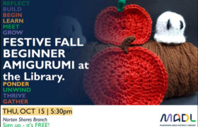 Create Halloween inspired amigurumi at the Norton Shores library