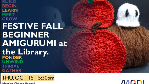 Create Halloween inspired amigurumi at the Norton Shores library