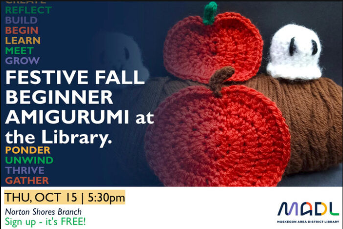 Create Halloween inspired amigurumi at the Norton Shores library