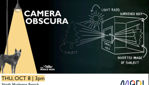 Learn about the history of cameras at the North Muskegon branch library’s Camera Obscura workshop