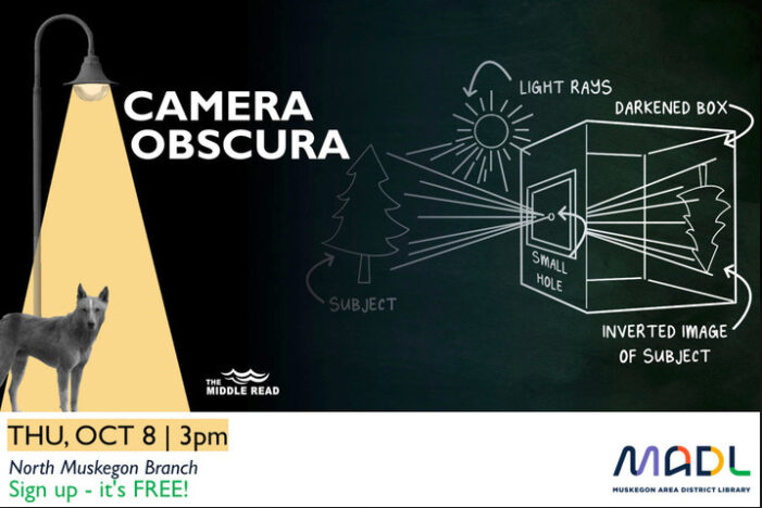 Learn about the history of cameras at the North Muskegon branch library’s Camera Obscura workshop