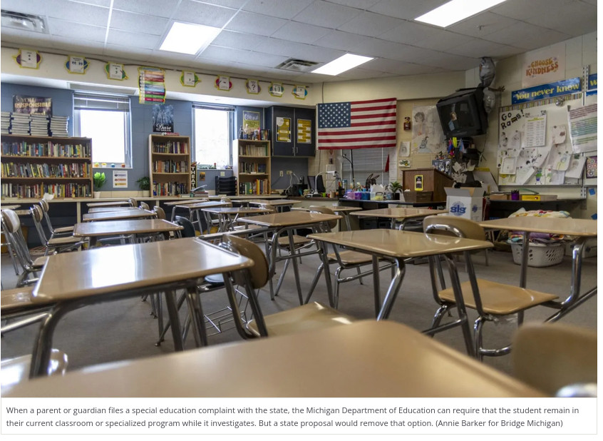 Michigan plans to scrap rarely used special ed rule. Child advocates fear harm