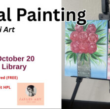 Learn floral painting with Jaylei Art at the Hackley Library