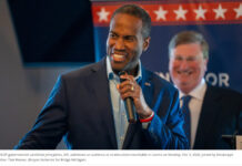 John James vows to boost Michigan literacy, teacher pay