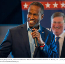 John James vows to boost Michigan literacy, teacher pay