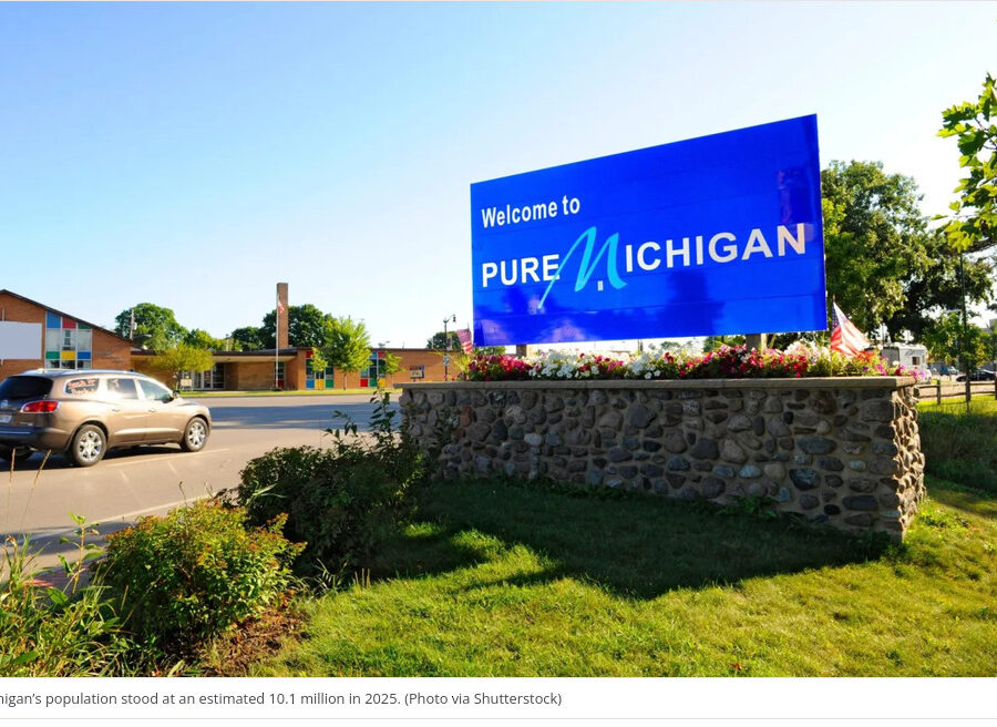 Michigan population steady at 10.1M. Detroit, Grand Rapids up slightly
