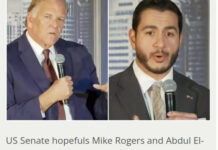 Mike Rogers, Abdul El-Sayed pitch competing economic visions