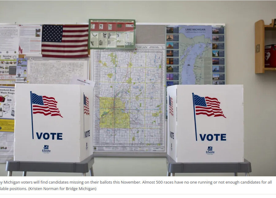 ‘Please, I need a clerk!’ No candidates for almost 500 positions on Michigan ballots